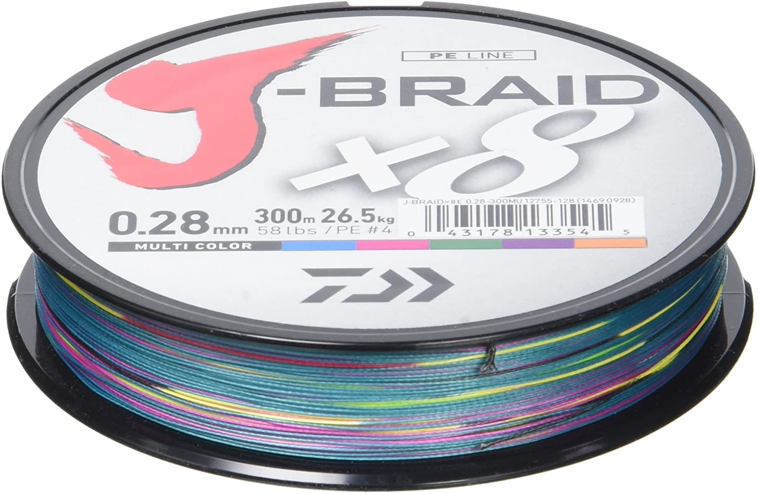 Daiwa J-Braid 8 300 m Multicolor